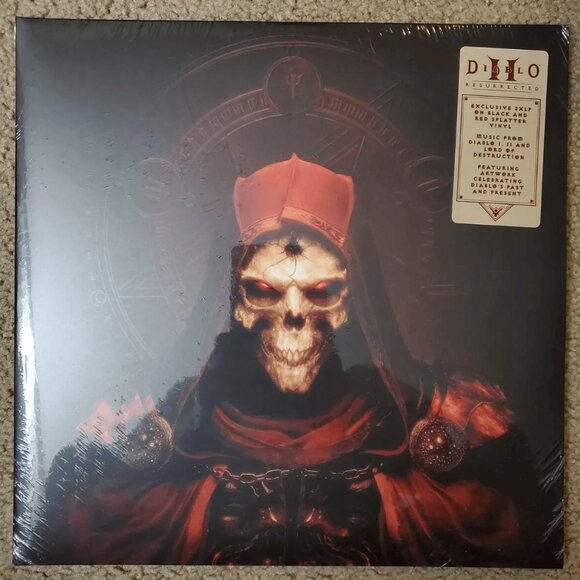 Diablo II 2 Resurrected Record Soundtrack 2 LP Red Black Demon Splatter Vinyl - Picture 1 of 2
